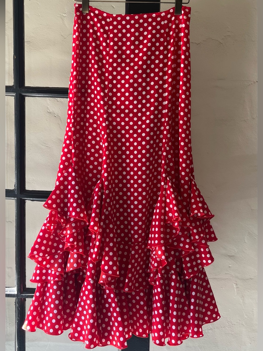 Lovely Polka Dot Maria Rosa Flamenco Skirt